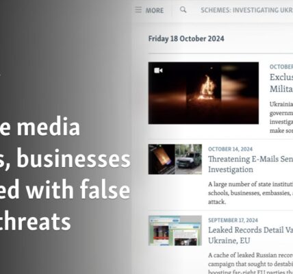 Ukraine media outlets, businesses targeted with false bomb threats