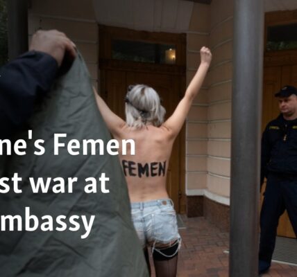 Ukraine's Femen protest war at Iran embassy