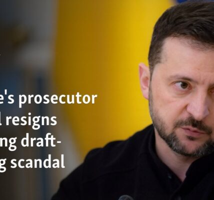 Ukraine's prosecutor general resigns following draft-dodging scandal