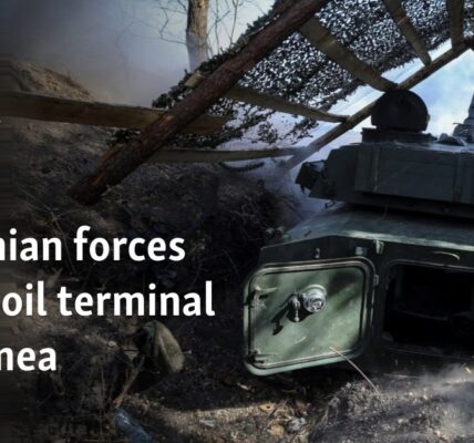 Ukrainian forces strike oil terminal in Crimea