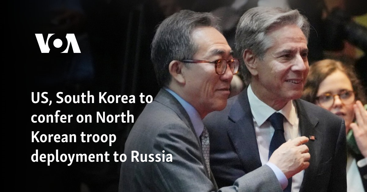 US, South Korea to confer on North Korean troop deployment to Russia