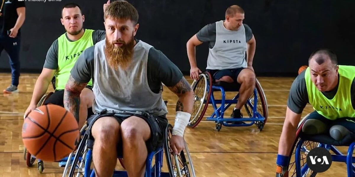 Wounded Ukrainian war vets train for wintry sports competition