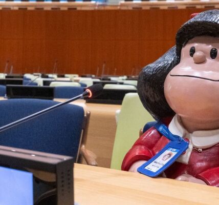 Beloved comic strip character Mafalda realizes her dream of being a UN interpreter