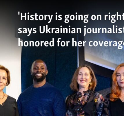 'History is going on right now,' says Ukrainian journalist honored for her coverage