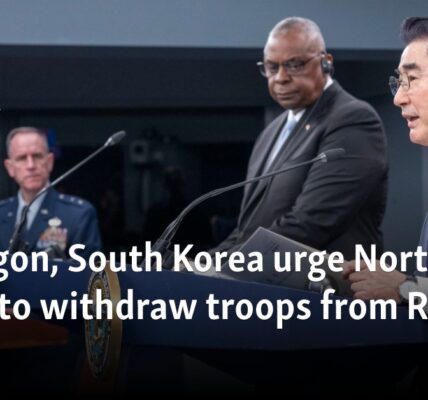 Pentagon, South Korea urge North Korea to withdraw troops from Russia