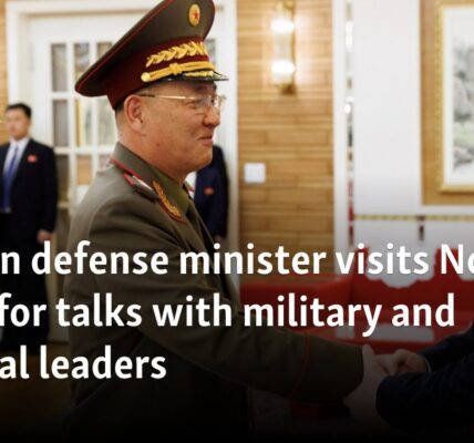 Russian defense minister visits North Korea for talks with military and political leaders