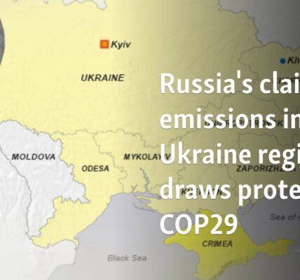 Russia's claim of emissions in Ukraine regions draws protests at COP29