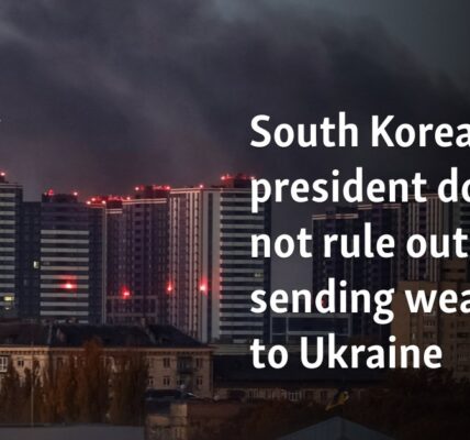 South Korean president does not rule out sending weapons to Ukraine