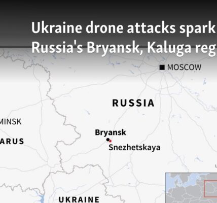 Ukraine drone attacks spark fires in Russia's Bryansk, Kaluga regions