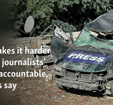 War makes it harder to hold journalists’ killers accountable, experts say