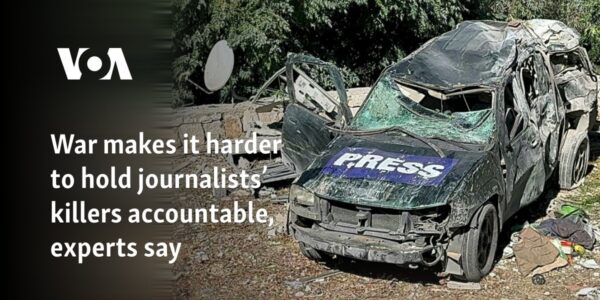 War makes it harder to hold journalists’ killers accountable, experts say