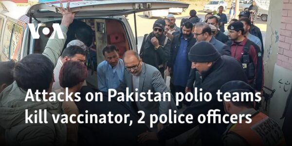 Attacks on Pakistan polio teams kill vaccinator, 2 police officers