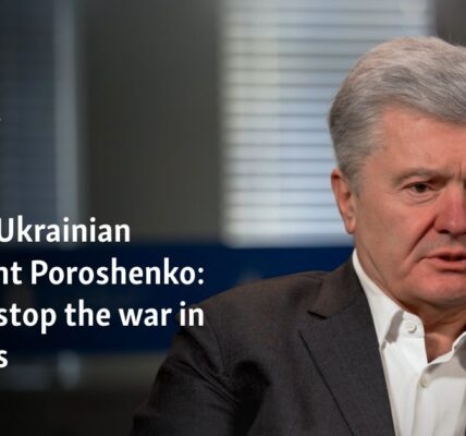 Former Ukrainian President Poroshenko: We can stop the war in 24 hours