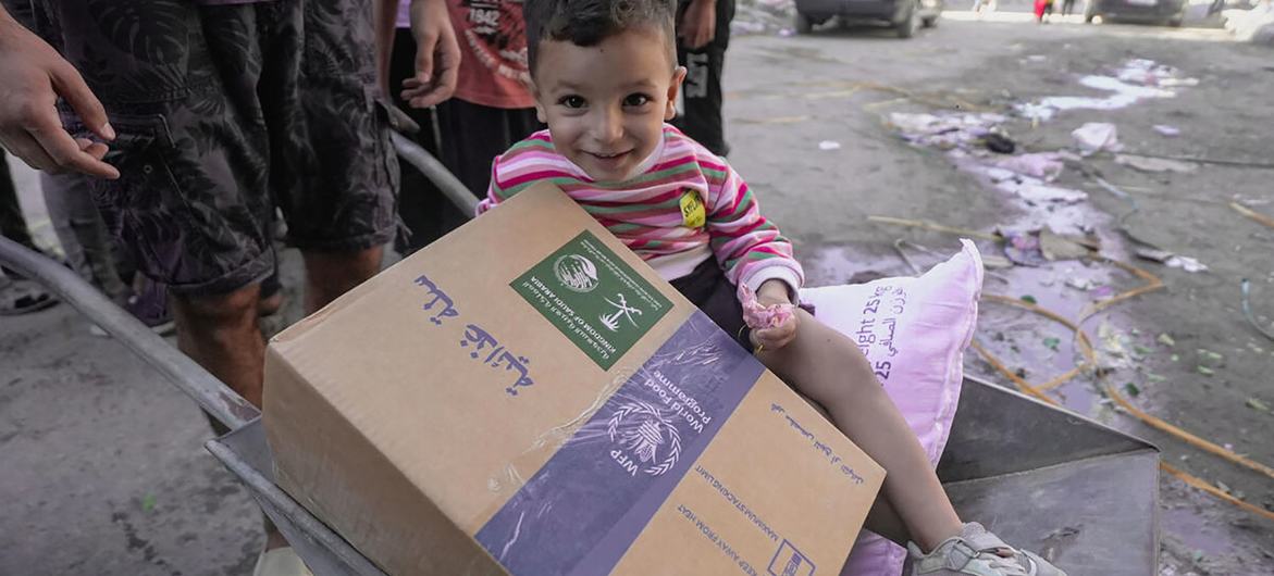 WFP food assistance is a lifeline for children and families in Gaza.