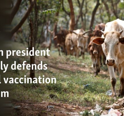 Kenyan president strongly defends animal vaccination program