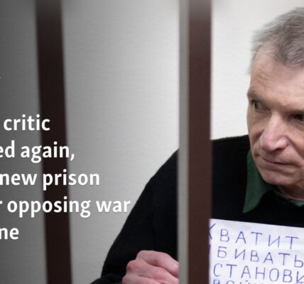 Kremlin critic convicted again, handed new prison term for opposing war in Ukraine