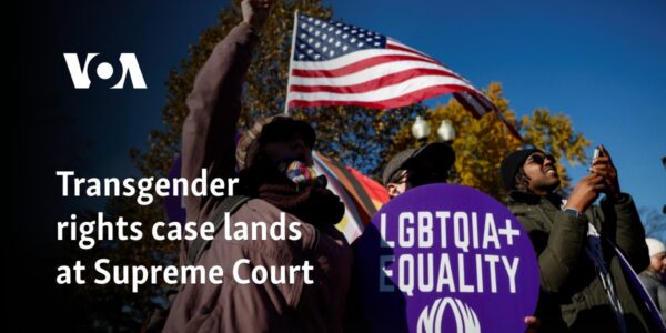 Transgender rights case lands at US Supreme Court