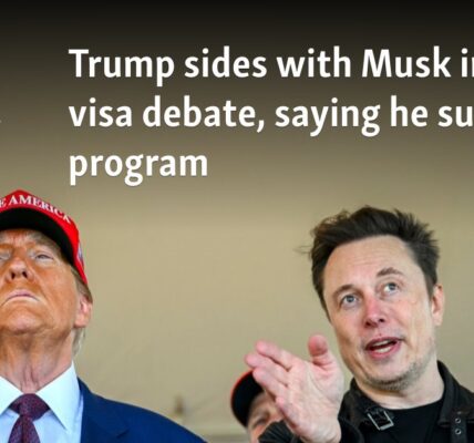 Trump sides with Musk in H-1B visa debate, saying he supports program