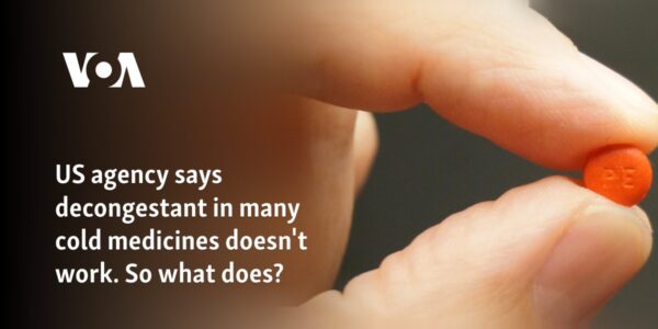 US agency says decongestant in many cold medicines doesn't work. So what does?