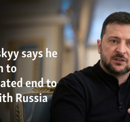 Zelenskyy says he is open to negotiated end to war with Russia