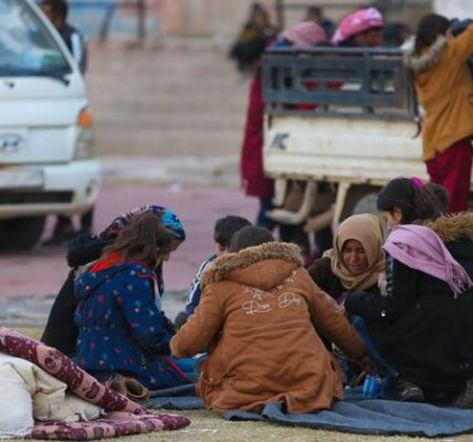 Aid trucks deliver food to northwest Syria