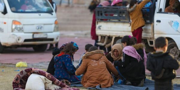 Aid trucks deliver food to northwest Syria