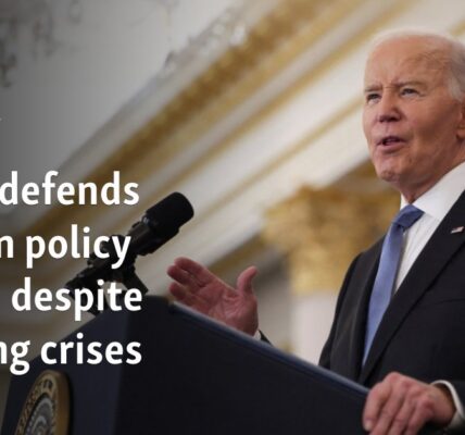 Biden defends foreign policy record despite ongoing crises