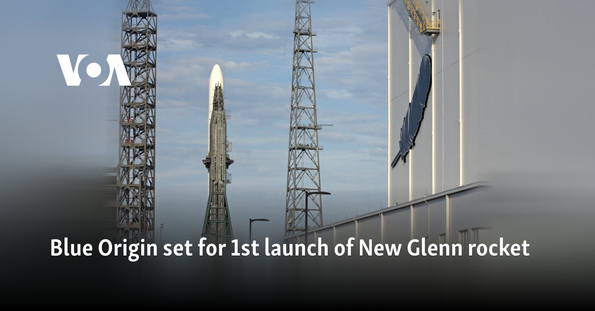 Blue Origin set for 1st launch of New Glenn rocket