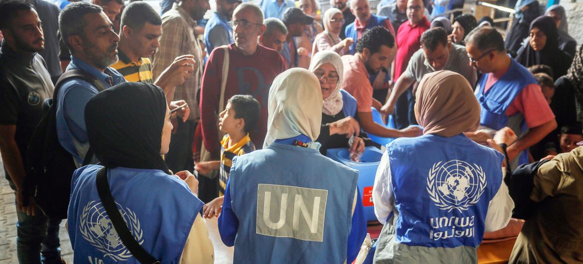 UNRWA and partners begin the second round of the polio vaccination campaign in Gaza in 2024. (file)