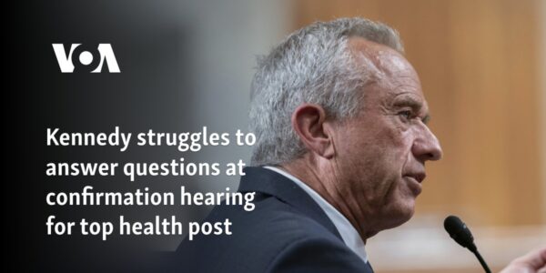 Kennedy struggles to answer questions at confirmation hearing for top health post