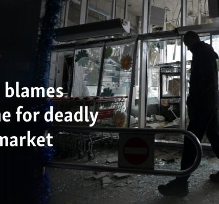 Russia blames Ukraine for deadly supermarket strike