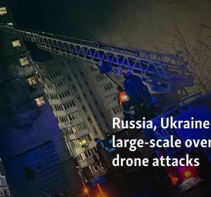 Russia, Ukraine report large-scale overnight drone attacks