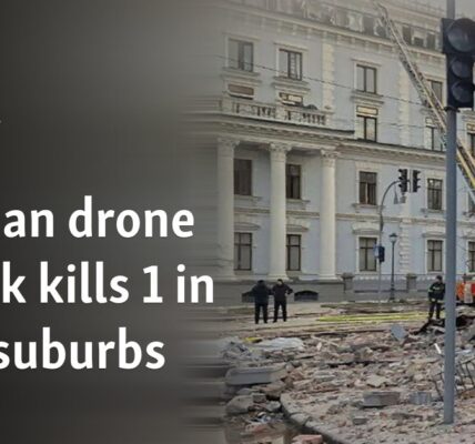 Russian drone attack kills 1 in Kyiv suburbs