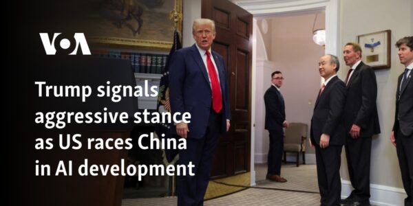 Trump signals aggressive stance as US races China in AI development