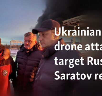 Ukrainian drone attacks target Russia’s Saratov region