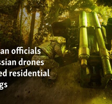 Ukrainian officials say Russian drones damaged residential buildings