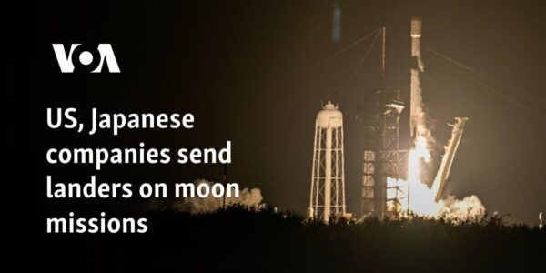 US, Japanese companies send landers on moon missions