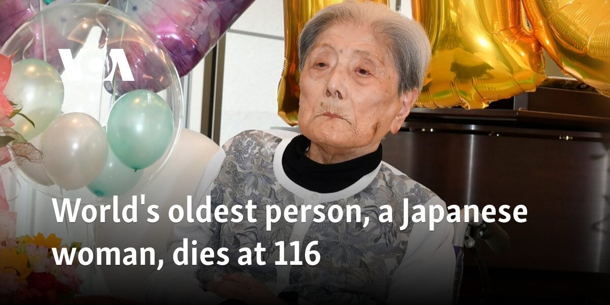 World's oldest person, a Japanese woman, dies at 116