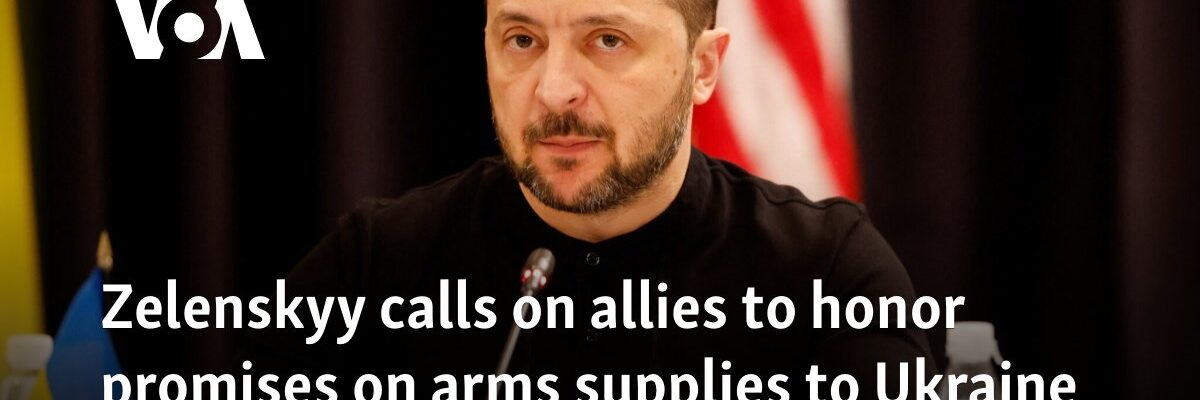 Zelenskyy calls on allies to honor promises on arms supplies to Ukraine