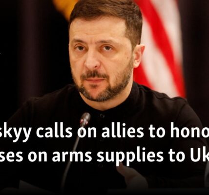 Zelenskyy calls on allies to honor promises on arms supplies to Ukraine