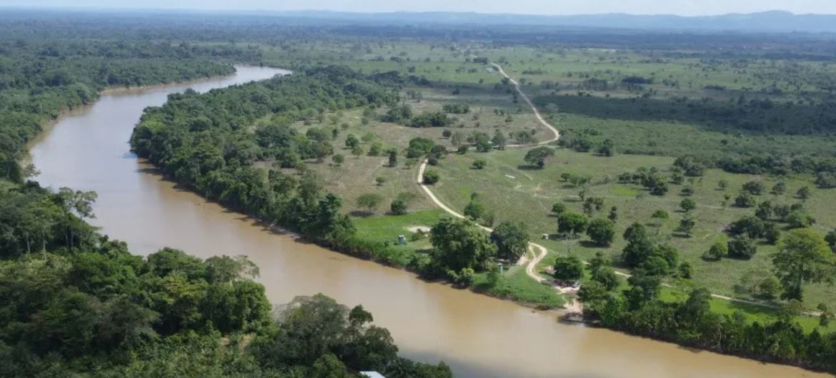 Aerial image of the Catatumbo region, Colombia.