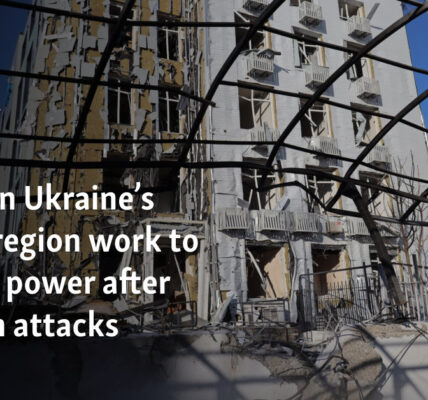 Crews in Ukraine’s Odesa region work to restore power after Russian attacks