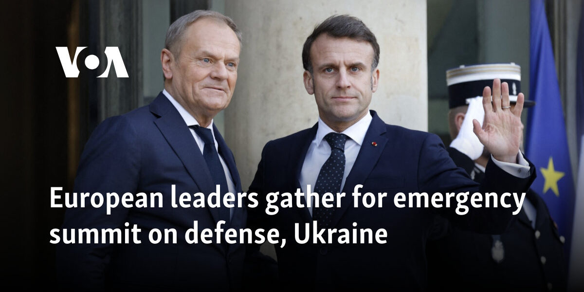 European leaders gather for emergency summit on defense, Ukraine