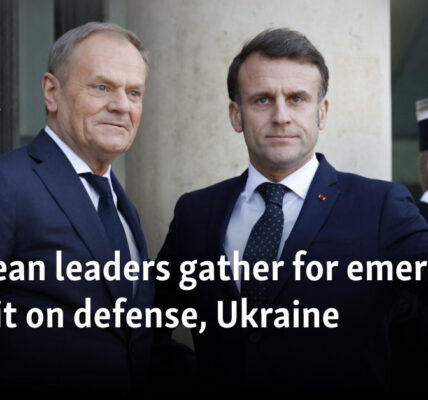 European leaders gather for emergency summit on defense, Ukraine