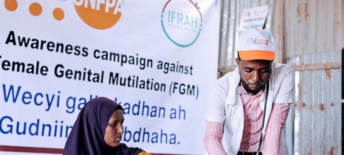 UNFPA supports awareness raising campaigns about FGM in Africa, including in Somalia (pictured).