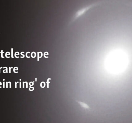 Space telescope spots rare 'Einstein ring' of light