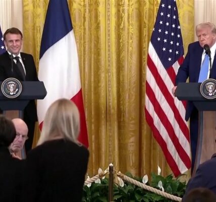 Trump hosts French leader to discuss Ukraine endgame