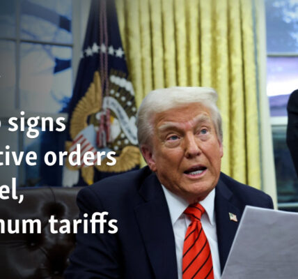 Trump signs executive orders on steel, aluminum tariffs