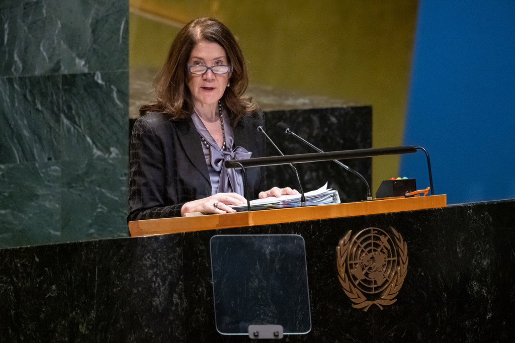 US Deputy Permanent Representative Dorothy Shea addresses the Eleventh Emergency Special Session (resumed) of the General Assembly on Ukraine.