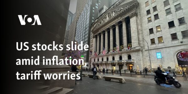 US stocks slide amid inflation, tariff worries